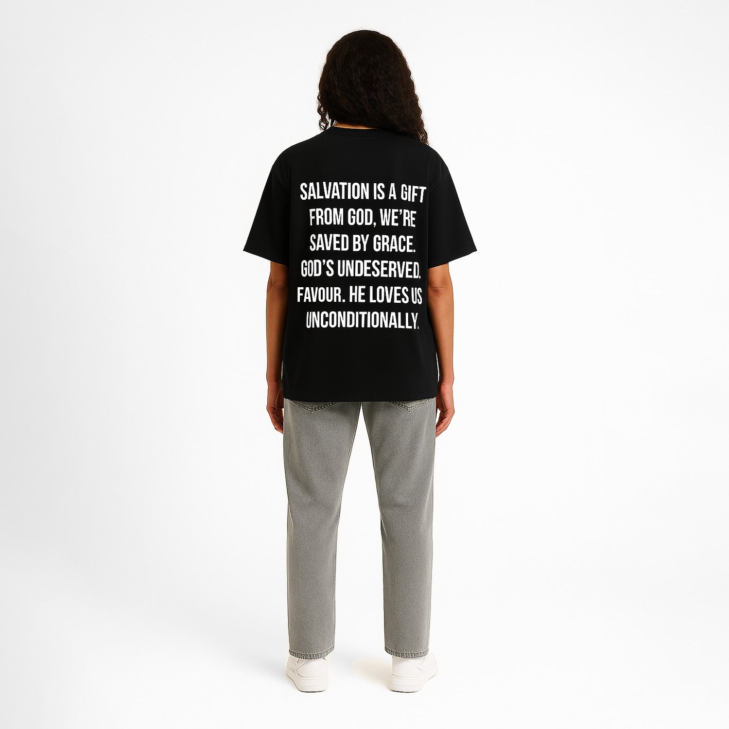 Saved By Grace T-Shirt - Black