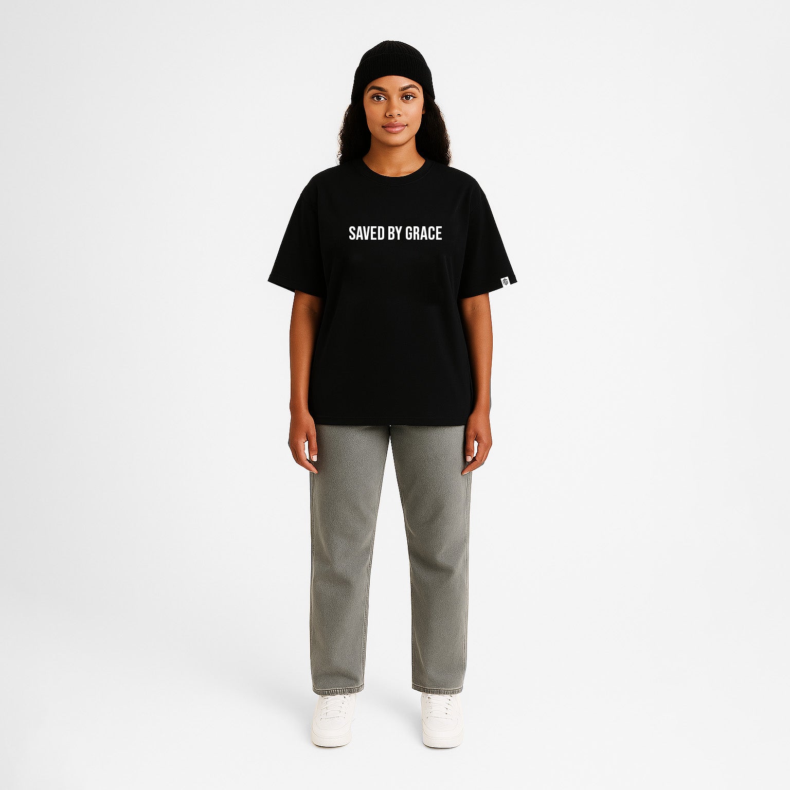 Saved By Grace T-Shirt - Black