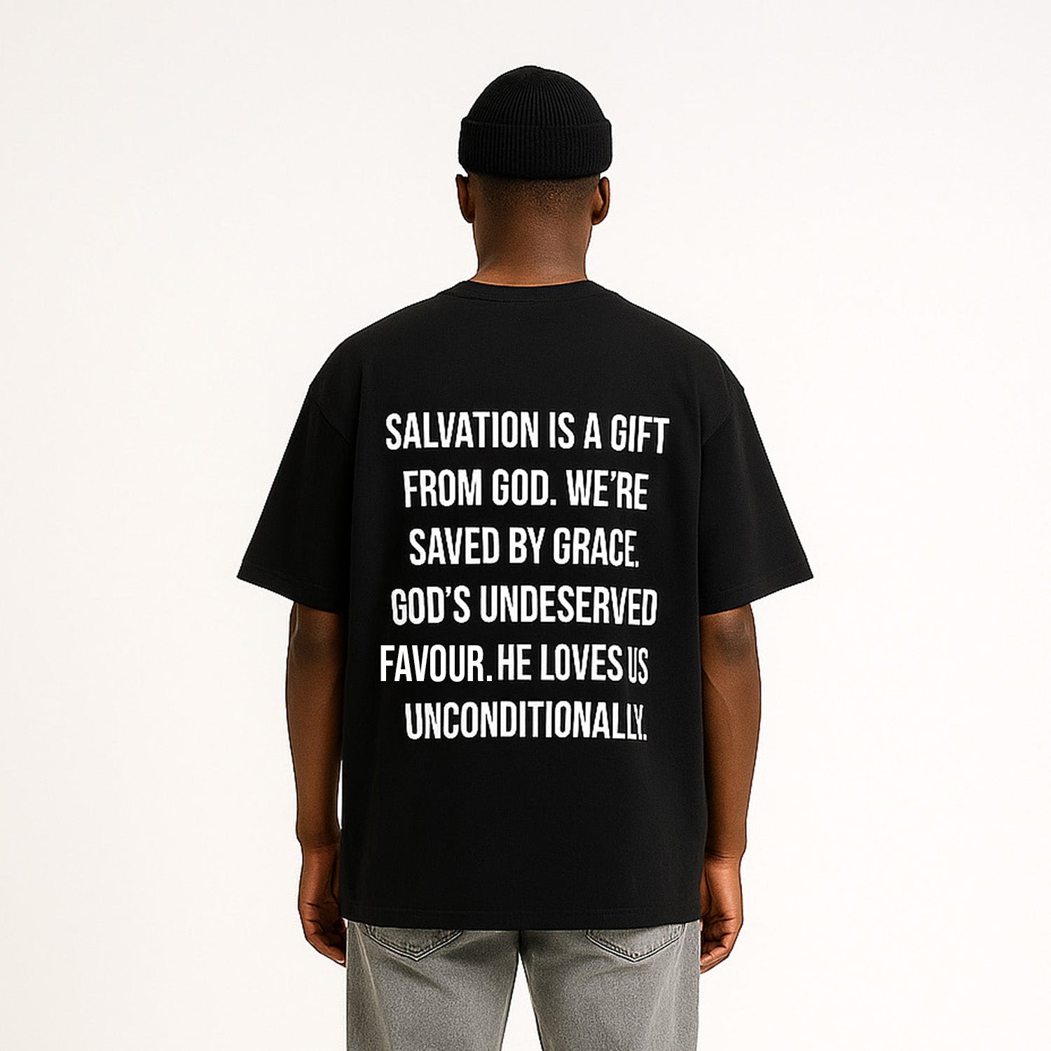 Saved By Grace T-Shirt - Black