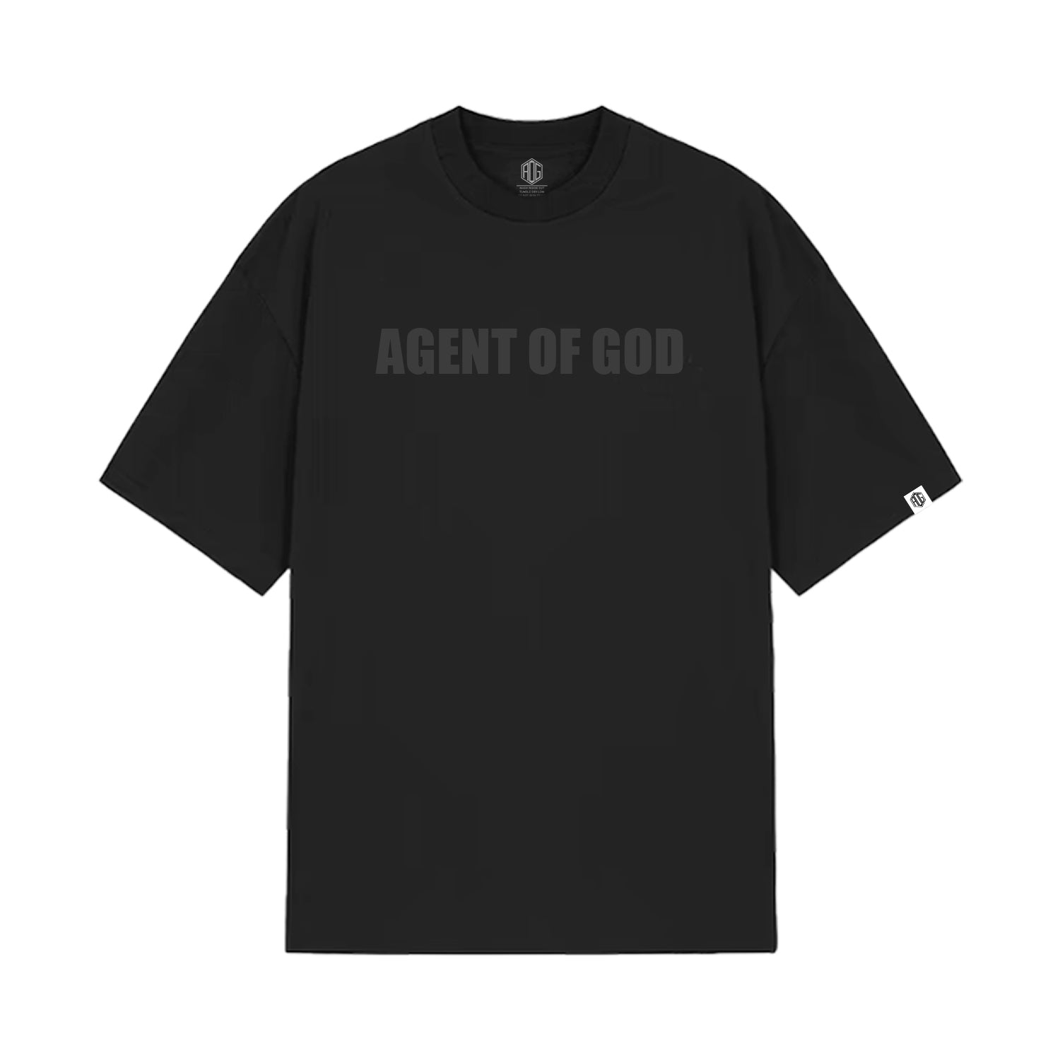 Agent of God T-shirt - Black / Black