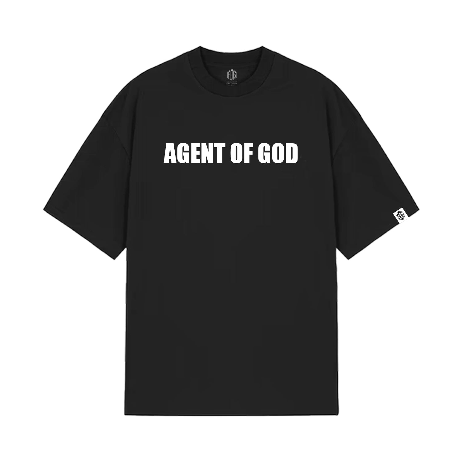 Agent of God T-shirt - Black / White