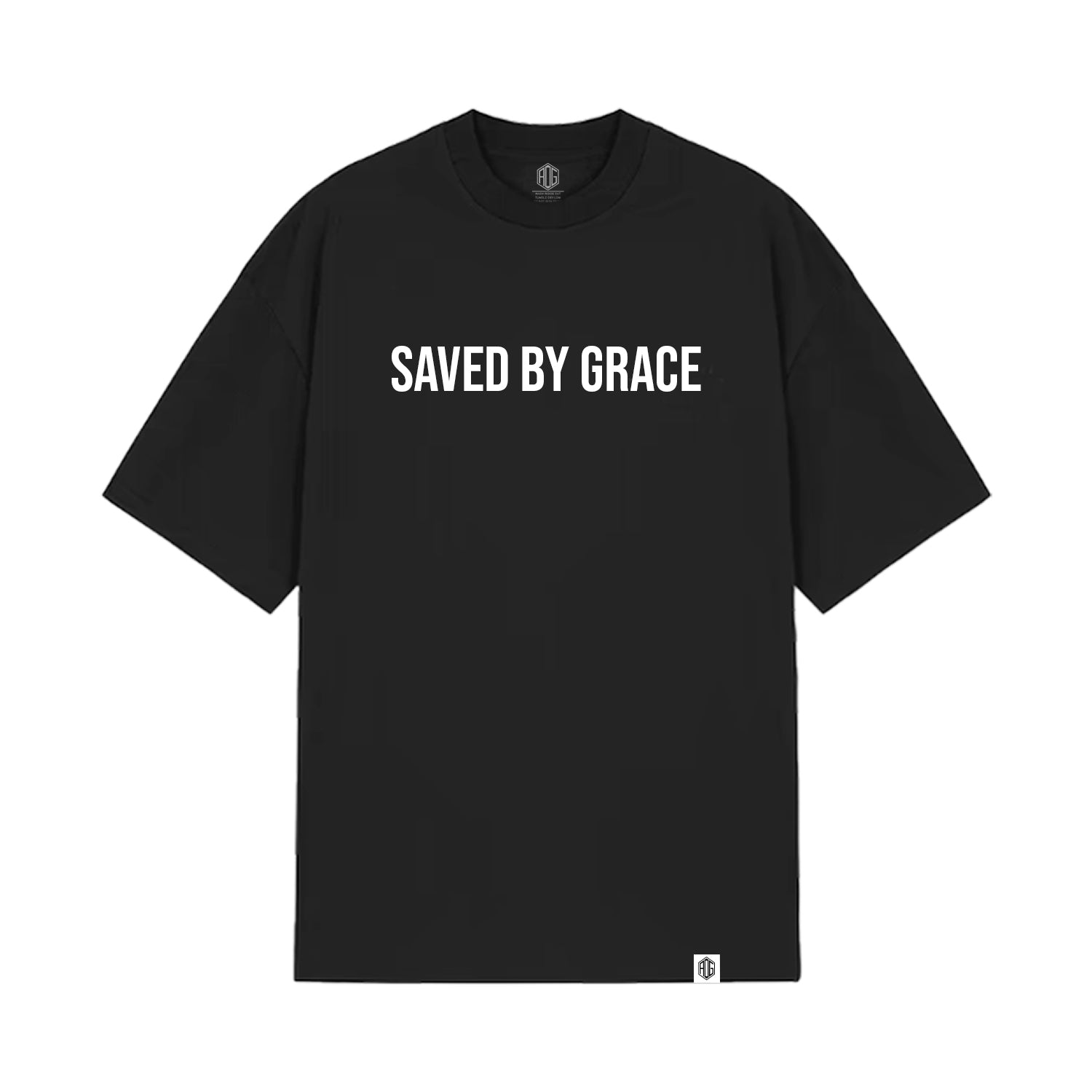 Saved By Grace T-Shirt - Black