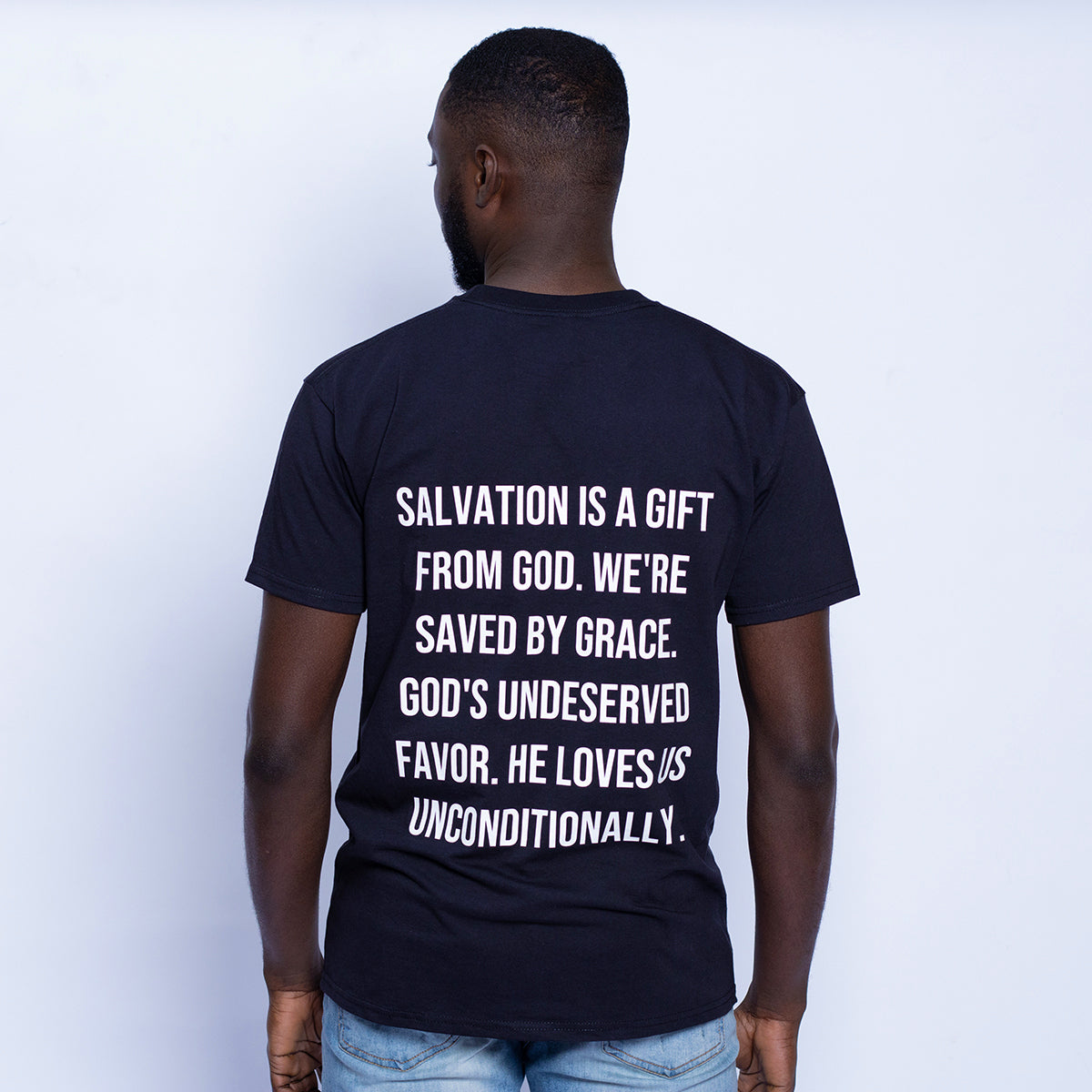 Saved By Grace T-Shirt - Black