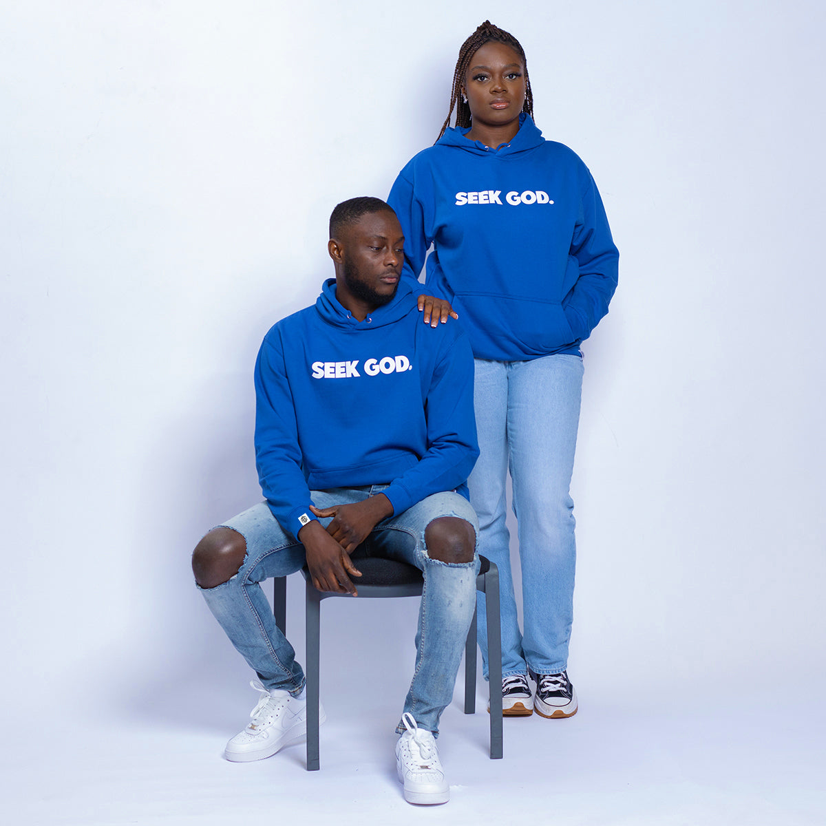 Seek God Hoodie - Blue