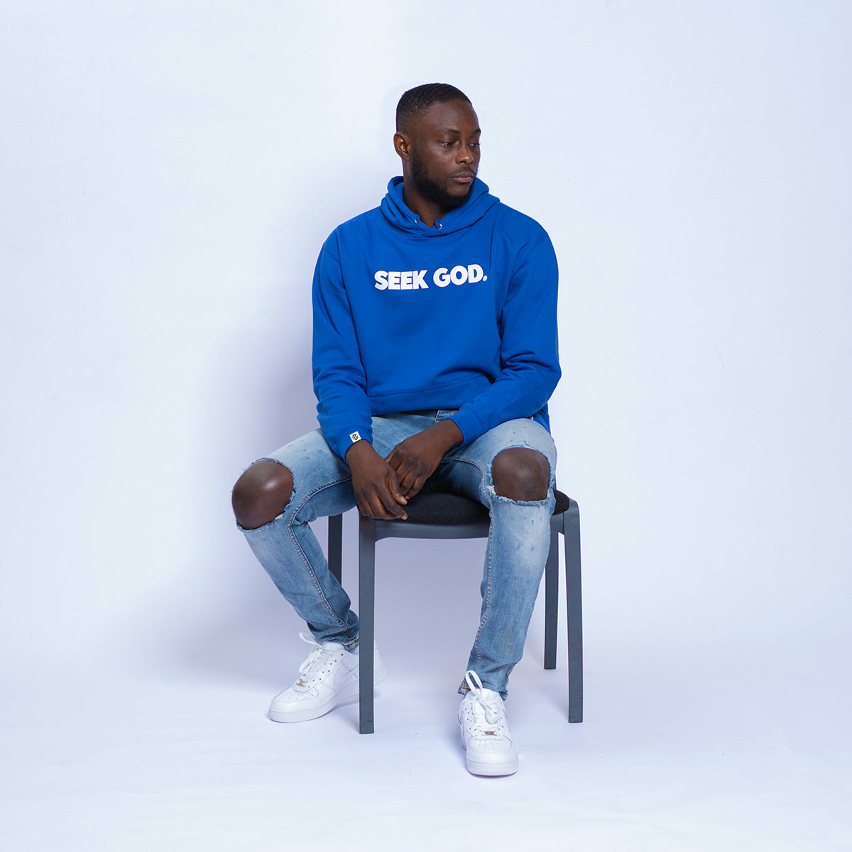 Seek God Hoodie - Blue